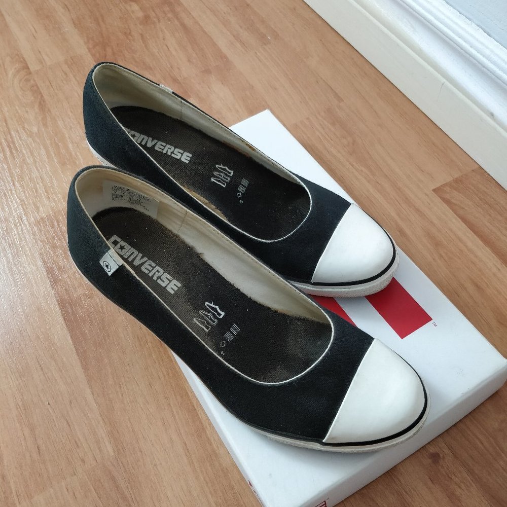 Converse Court Wedge, Black, US 7